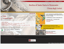 Tablet Screenshot of chiesadegliartisti.it